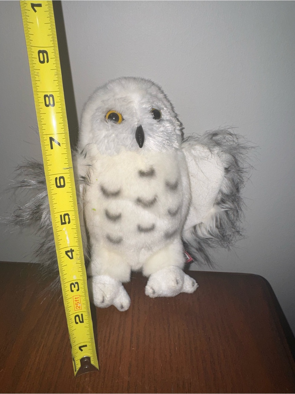 White & Gray Snowy Owl Plush Stuffed Animal - Soft Kids Toy - Picture 2 of 6